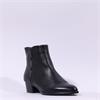 Regarde Le Ciel Lori Low Heel Ankle Boot - Black Leather